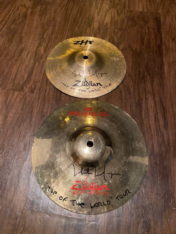 Small Tour Used & Signed Splash Cymbal